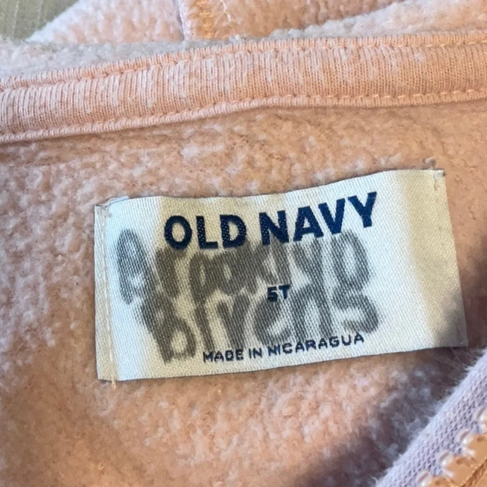 Old Navy Pink Zip-Up Hoodie Sweatshirt